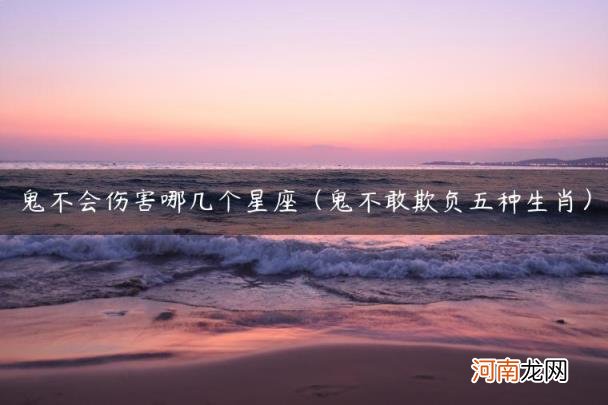 鬼不敢欺负五种生肖 鬼不会伤害哪几个星座