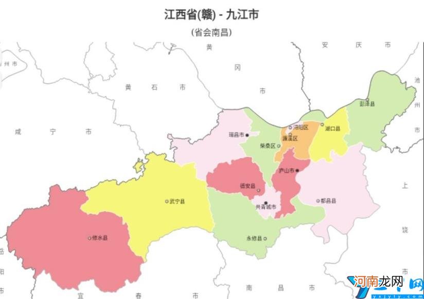 九江行政区划分 九江在哪里