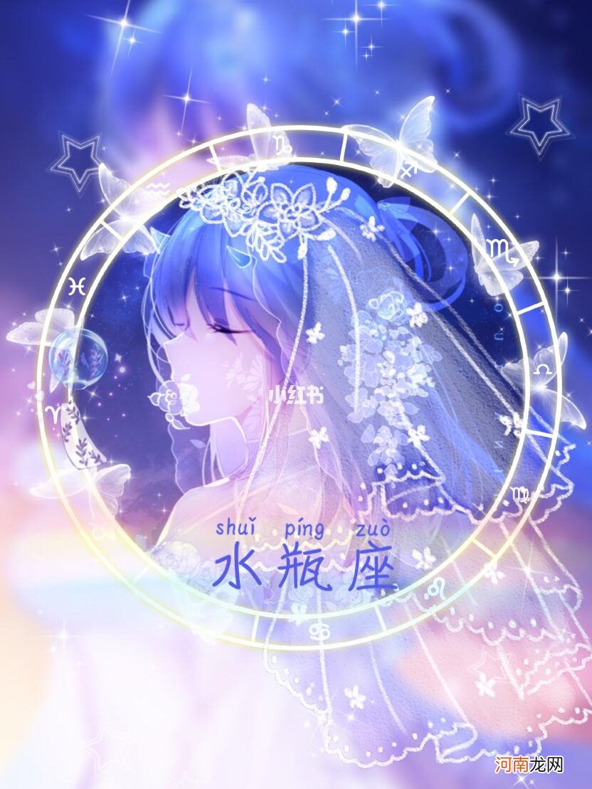 女水瓶座 小葩画12星座古风少女水瓶座