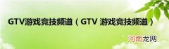 GTV游戏竞技频道 GTV游戏竞技频道