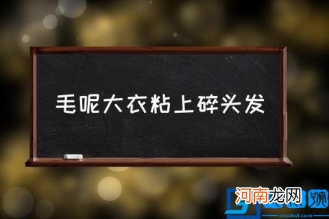 毛呢大衣粘上碎头发,毛呢大衣粘毛怎么办？