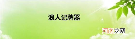 浪人记牌器