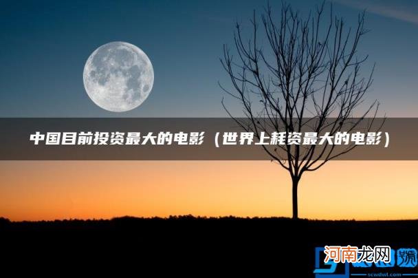 世界上耗资最大的电影 中国目前投资最大的电影