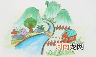 河边风景简笔画教程 风景怎么画