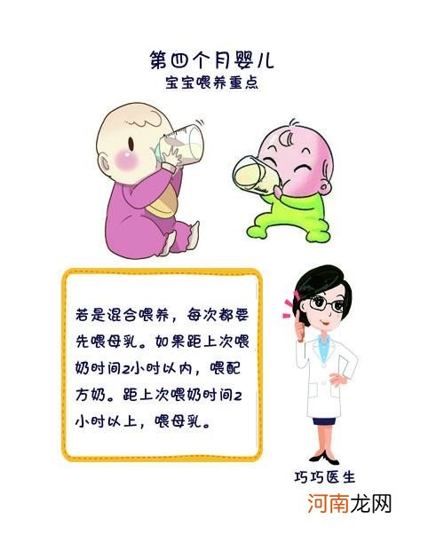 四个月宝宝的喂养重点 四个月的宝宝如何添加辅食