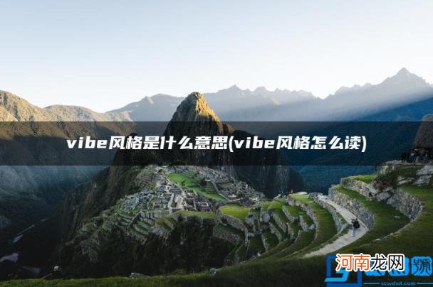 vibe风格是什么意思 vibe风格怎么读