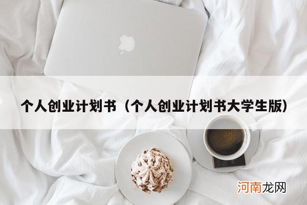 个人创业计划书大学生版 个人创业计划书