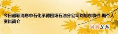 今日最新消息中石化承德围场石油分公司刘旭东事件揭个人资料简介