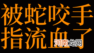 男人梦到被蛇咬手指 男人梦到被蛇咬手指头