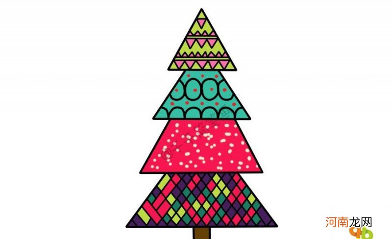 圣诞树简笔画图片分享 圣诞树怎么画