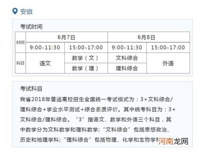 18年全国各省市高考时间 2018年高考时间是几月几号