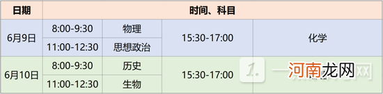 2022年各地高考时间-2022各地高考时间和科目一览