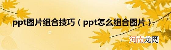 ppt怎么组合图片 ppt图片组合技巧