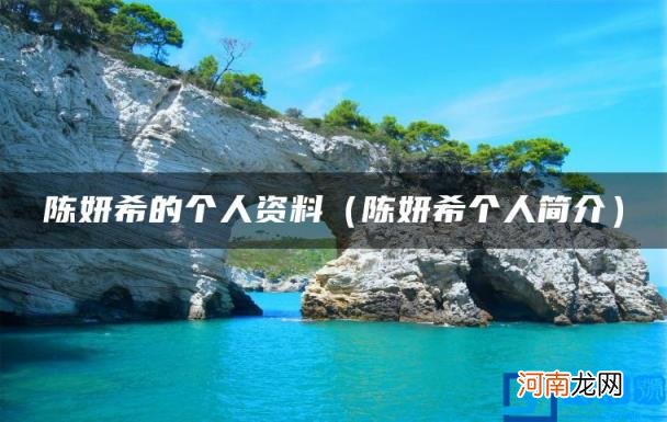 陈妍希个人简介 陈妍希的个人资料