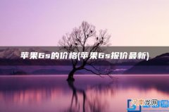 苹果6s报价最新 苹果6s的价格