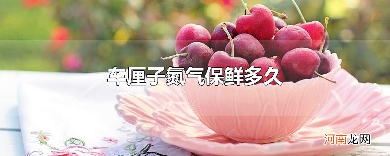 车厘子氮气保鲜多久