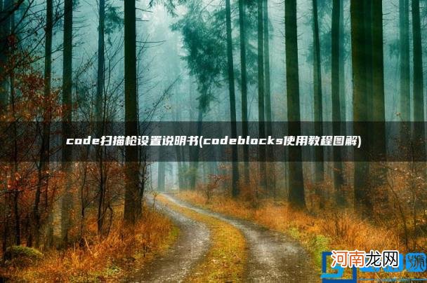 codeblocks使用教程图解 code扫描枪设置说明书