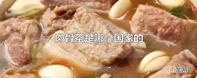 肉骨茶是哪个国家的