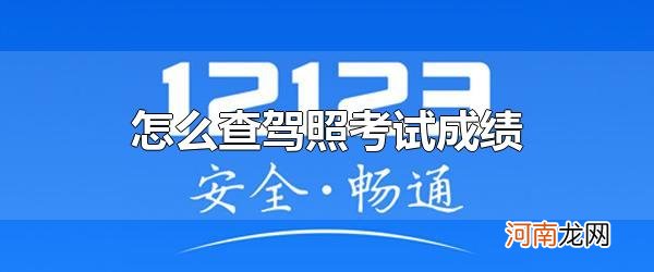 怎么查驾照考试成绩 驾照查询官网登录入口