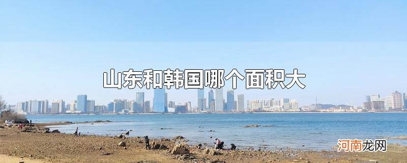 山东和韩国哪个面积大