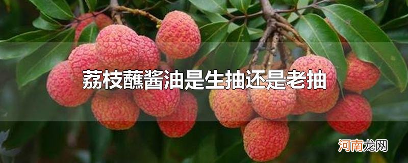 荔枝蘸酱油是生抽还是老抽