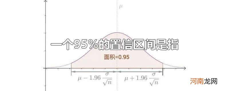 一个95%的置信区间是指