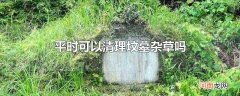 平时可以清理坟墓杂草吗