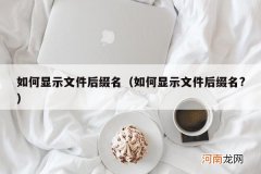 如何显示文件后缀名? 如何显示文件后缀名