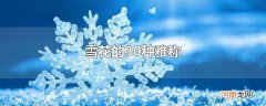 雪花的30种雅称