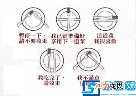 西餐礼仪摆放图 西餐礼仪图片大全