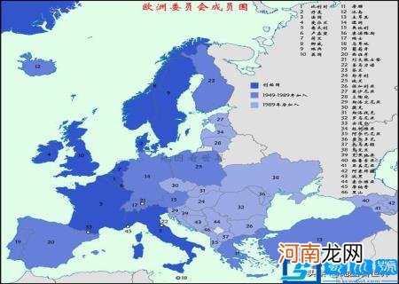 北约成员国分布特点 北约成员国地图分布