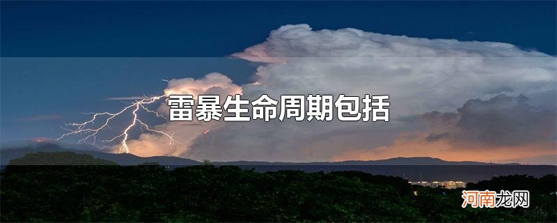 雷暴生命周期包括