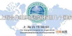 上海合作组织成员国有哪几个国家 上海合作组织是怎样的一个组织