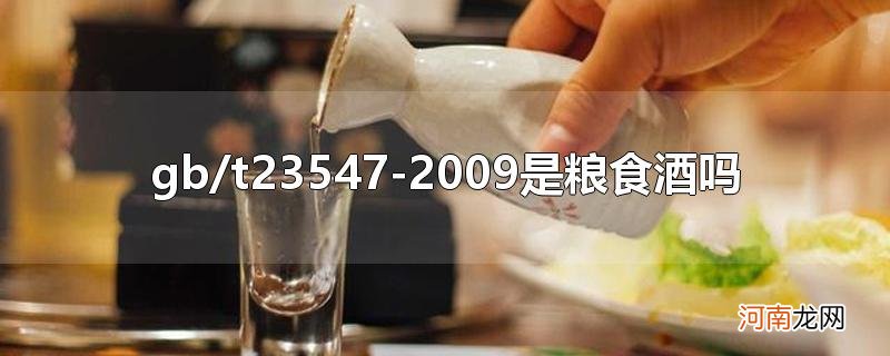 gb/t23547-2009是粮食酒吗