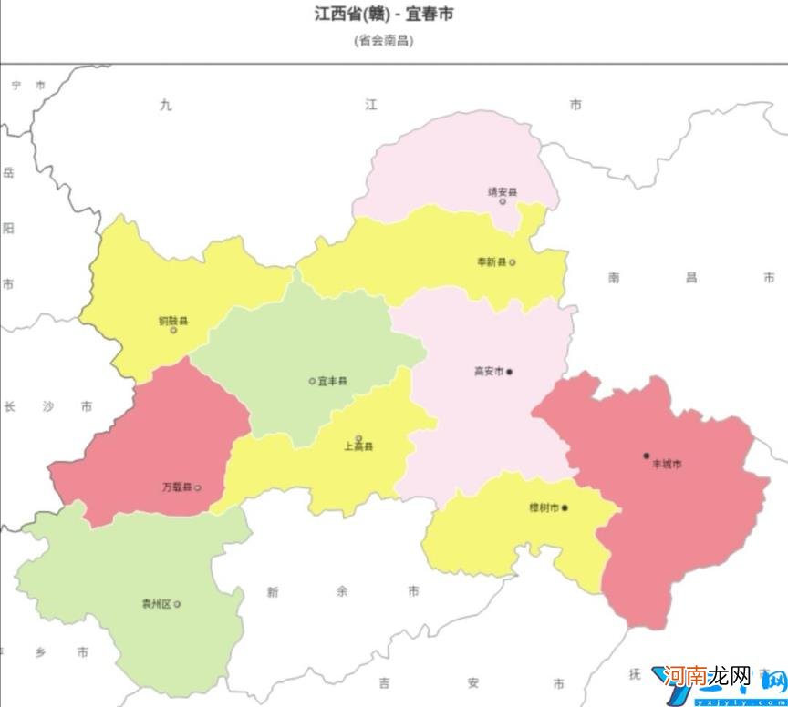 江西宜春行政区划分 宜春在哪里