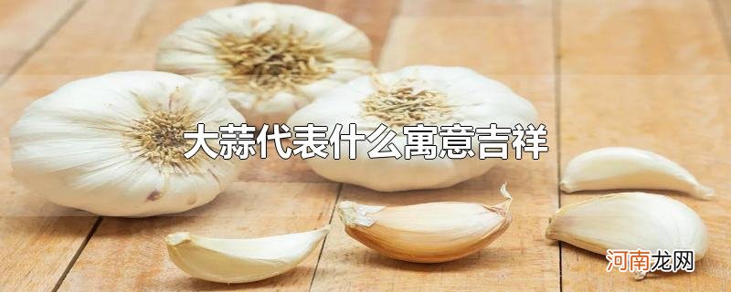 大蒜代表什么寓意吉祥