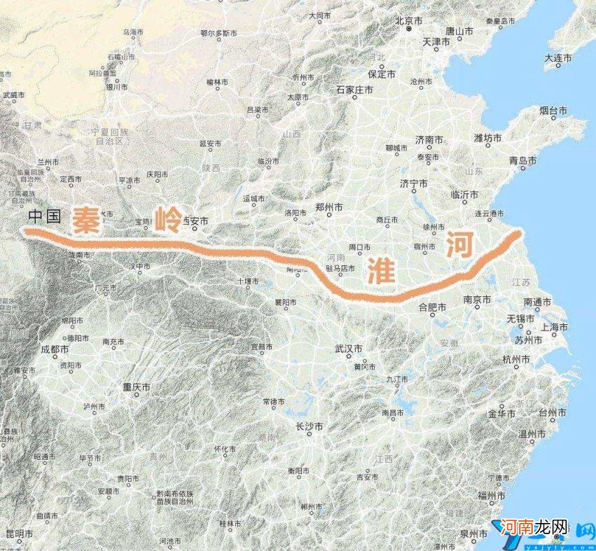 秦岭山脉高清地图全图 秦岭在哪