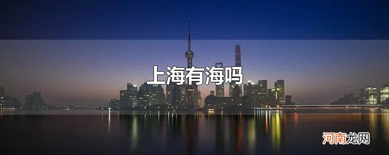 上海有海吗