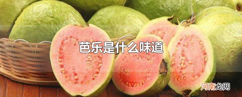 芭乐是什么味道