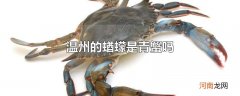 温州的蝤蠓是青蟹吗