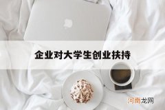 企业对大学生创业扶持 关于大学生创业的政策扶持