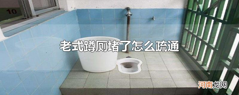 老式蹲厕堵了怎么疏通