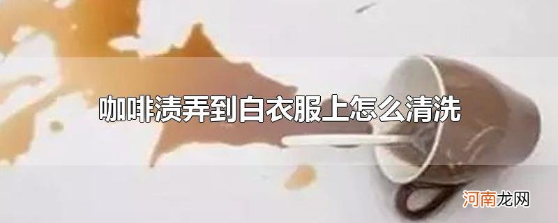 咖啡渍弄到白衣服上怎么清洗