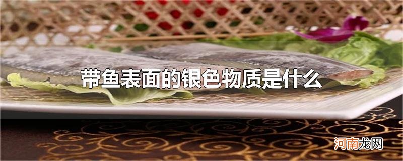 带鱼表面的银色物质是什么