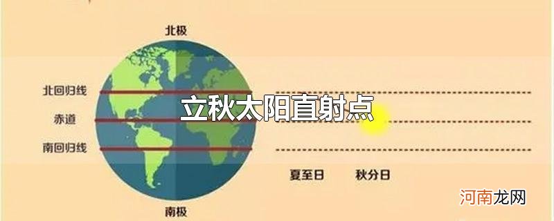 立秋太阳直射点