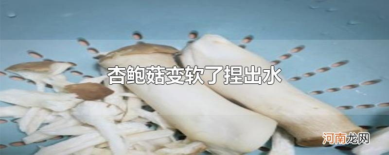 杏鲍菇变软了捏出水