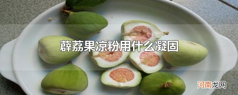 薜荔果凉粉用什么凝固