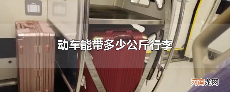 动车能带多少公斤行李