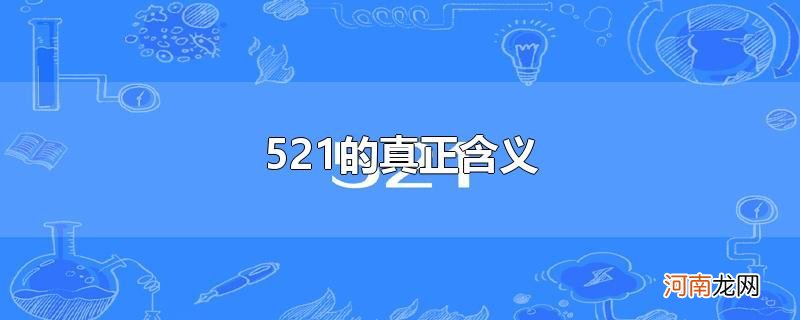 521的真正含义