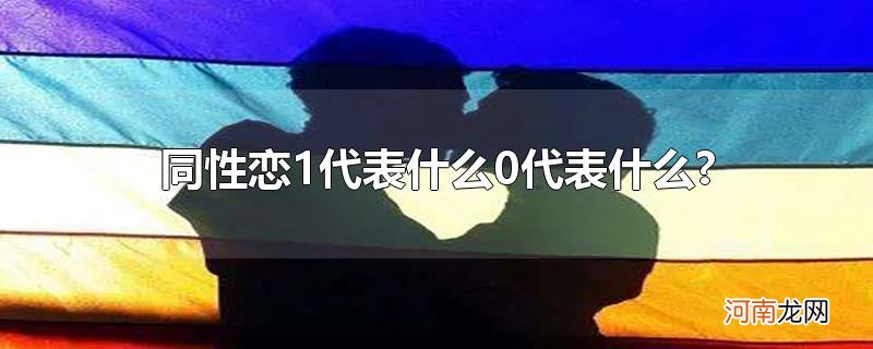 同性恋1代表什么0代表什么?